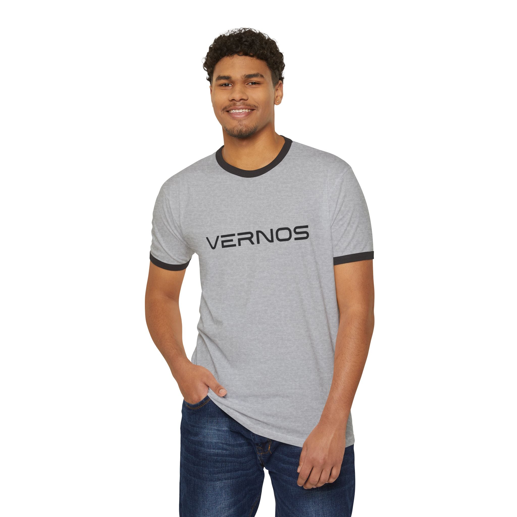 Vernos Unisex Cotton Ringer Tee
