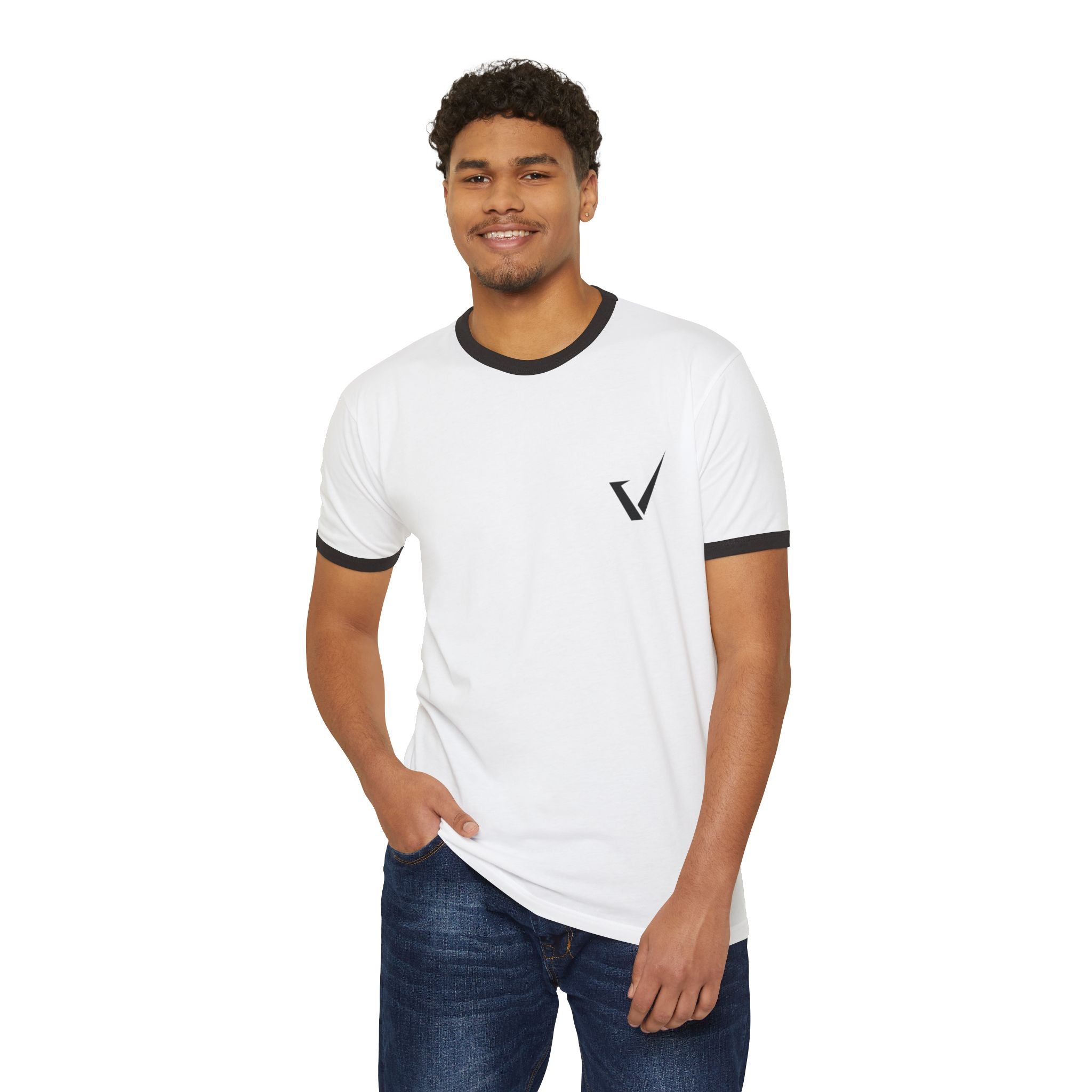 Vernos Unisex Cotton Ringer Tee