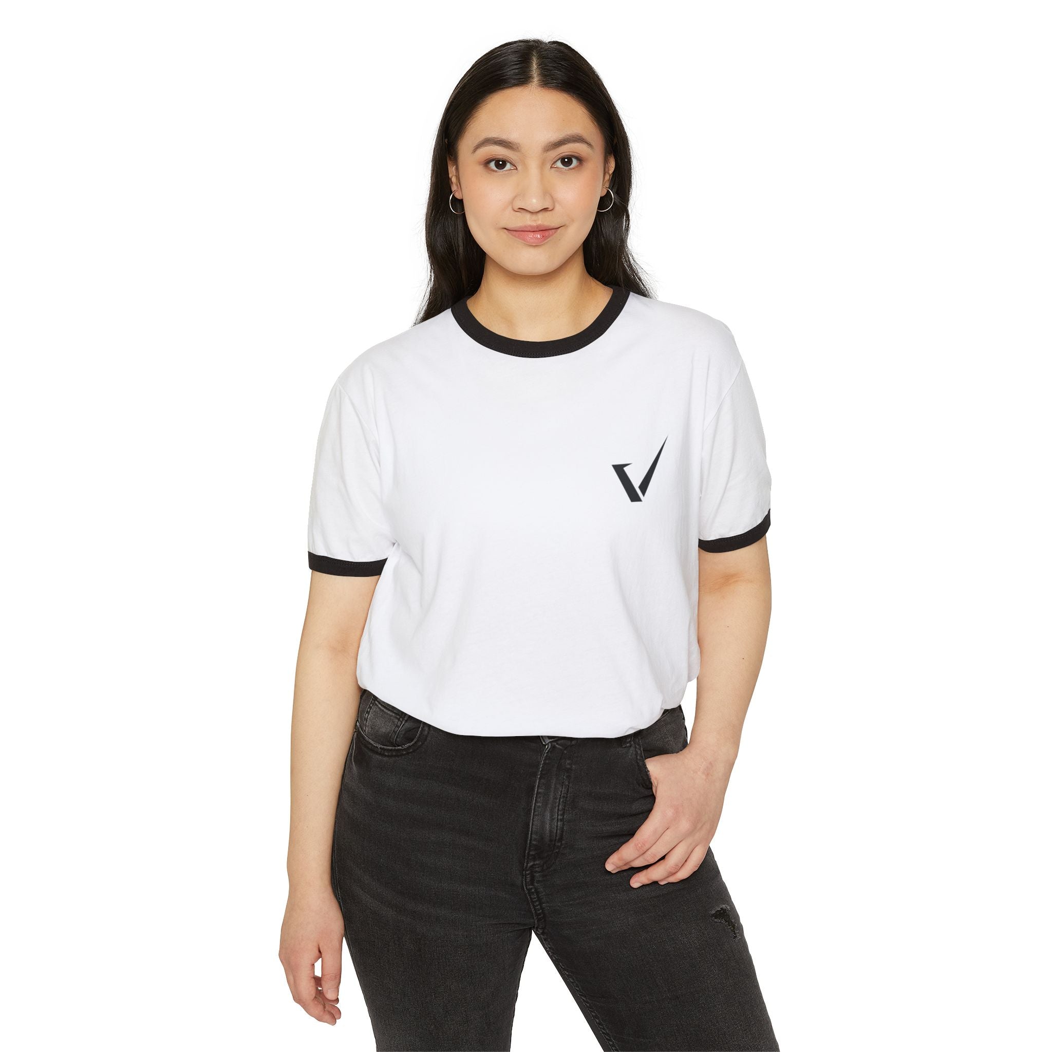 Vernos Unisex Cotton Ringer Tee